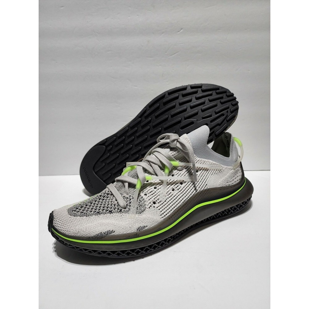 Size 11 ADIDAS 4D FUSION PRIMEKNIT H04511 GREY GREEN RUNNING SHOES SNEAKERS MENS